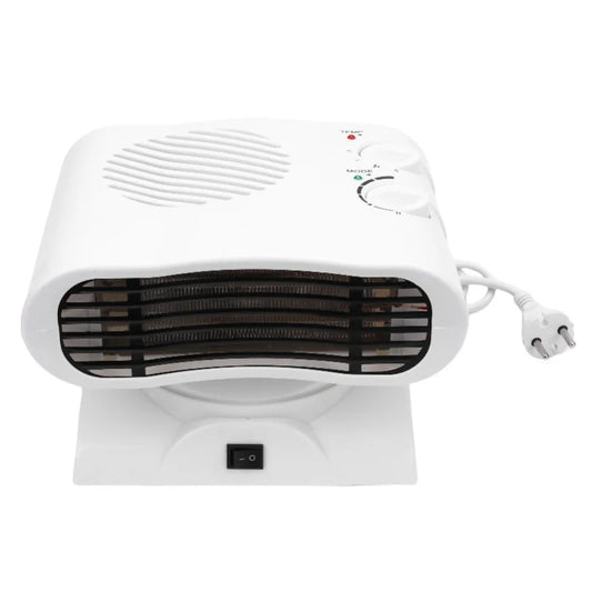 Portable Space Heater Cooler 2000W Auto Oscillating Desk Fan For Home Bedroom Living Room Office