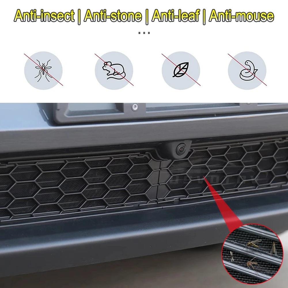 Grille Mesh Inserts for Tesla Model Y Juniper Model Y Premium and Model 3 2026 Front Bumper Air Inlet Vent Cover Accessories