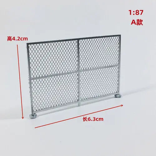 1/64/87 HO Scale Outland Model City Railway Fence Bleachers Benches Scene Model