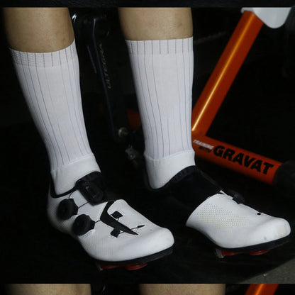 Cycling Slip Anti Silicone Summer Whiteline Aero Socks Socks Men Bicycle Sport Running Pure Color Bike Socks Calcetines Socks
