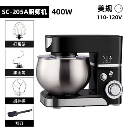 110V/220V Dragon Stand Mixer Small Household Multi-function Dough Kneader Cream Whisker Automatic WWW