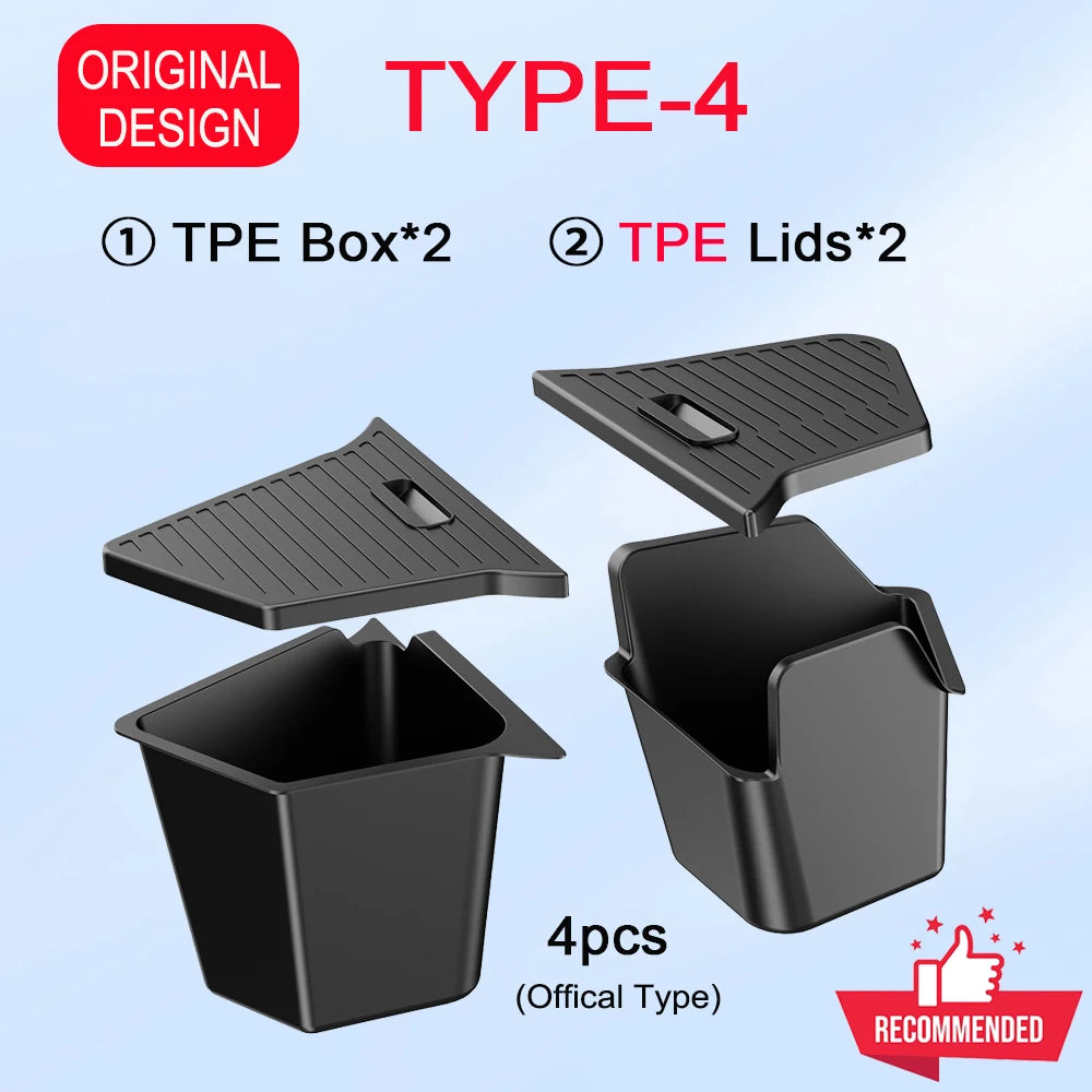 For Tesla Model Y Juniper 2025 2026 Car Trunk Side Storage Box Cover plate organizer Car trunk side storage box refit Accessorys