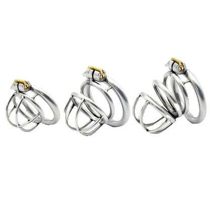 Small Penis Lock Male Steel Cock Cage Chastity Device Penis Ring Erotic Metal Bondage Husband Loyalty Sex Toys For Men