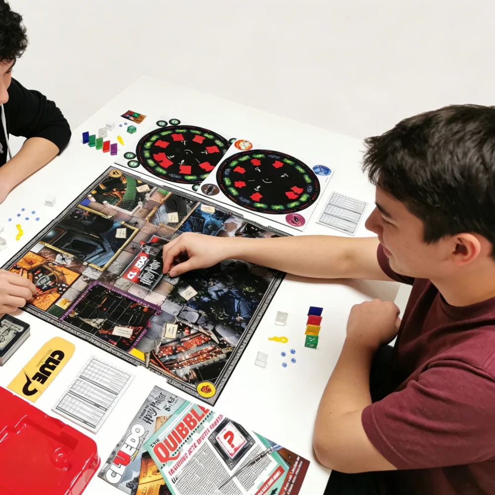 A Clue-style mystery board game, perfect for group gatherings and entertainment.