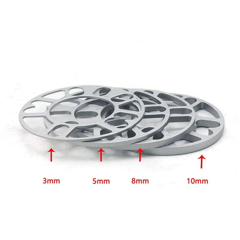 4-5 Hole Universal Aluminum Alloy Flange Gasket Lightweight Wheel Hub Center Gasket For Automobiles And Motorcycles