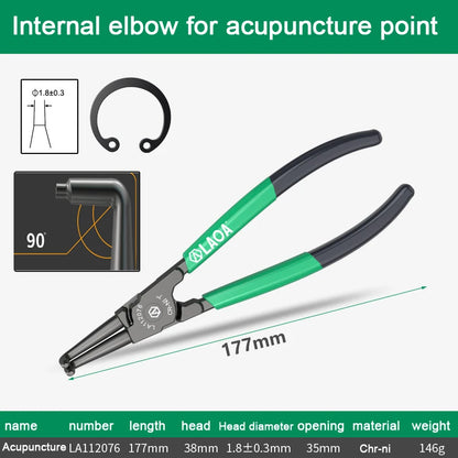 LAOA 7 inch Internal External Pliers Retaining Clips Portable Multifunctional Snap Ring Circlip Pliers For Hand Tool