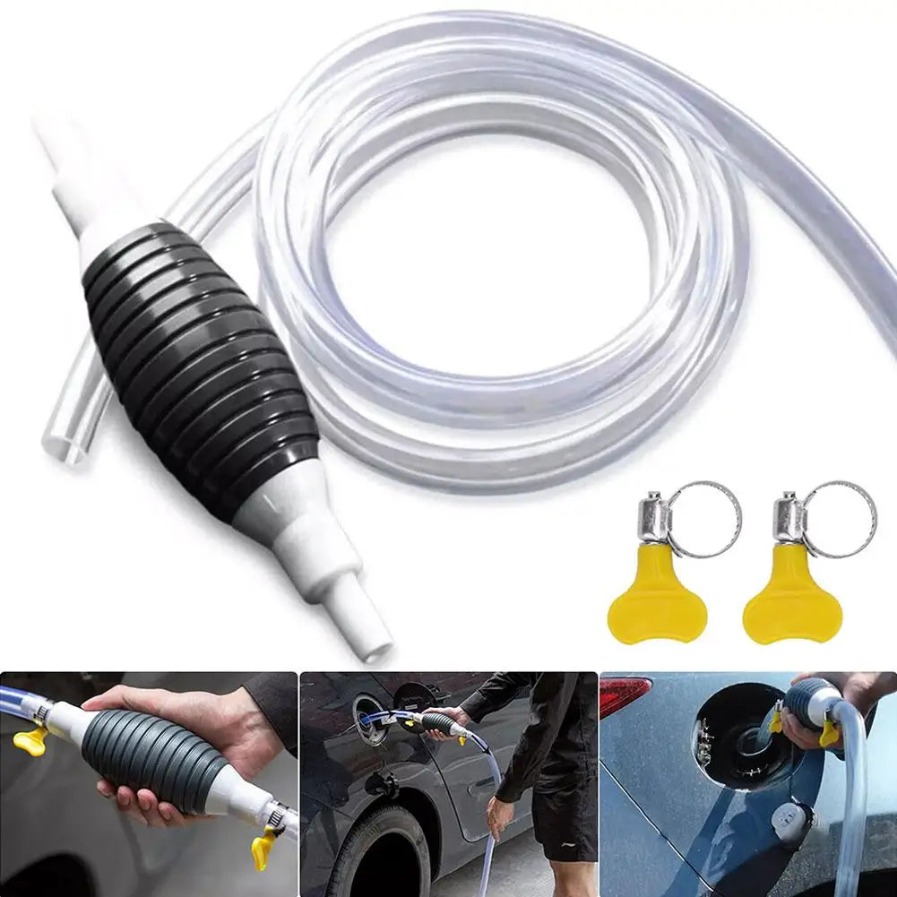 Hand Fuel Pump Car Fuel Tank Sucker Oil Transfer Fuel Pump Petrol Diesel Liquid Manual Pump Syphon Fuel Saver For Gas Gasoline