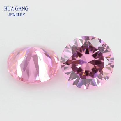 Big size 5A Cubic Zirconia Stone Multicolor Round Shape Brilliant Cut Loose CZ Stones Synthetic Gems Beads For Jewelry