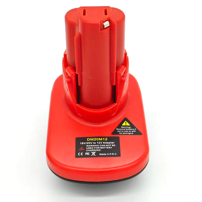 DM20M12 MT18M12 Adapter for Milwaukee/DeWalt/Makita 18V/20V Lithium Batteries Converting To for Milwaukee M12 12V Battery Tools