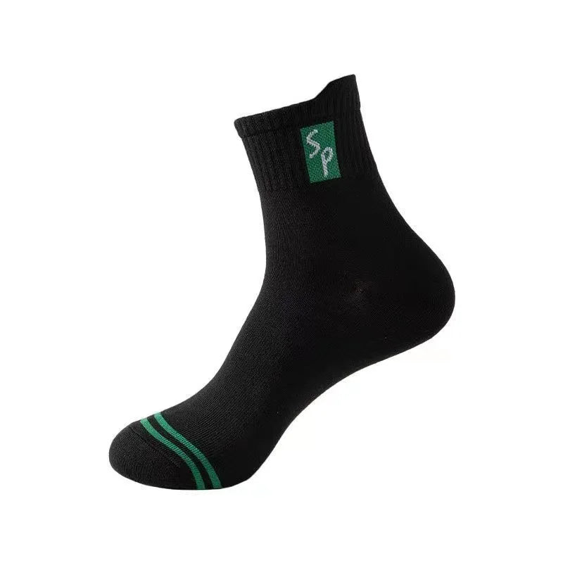 5Pair New Men's Sports Socks Cotton High Quality Casual Business Walk Socks Spring Autumn Fashion For Men Size EU38-45