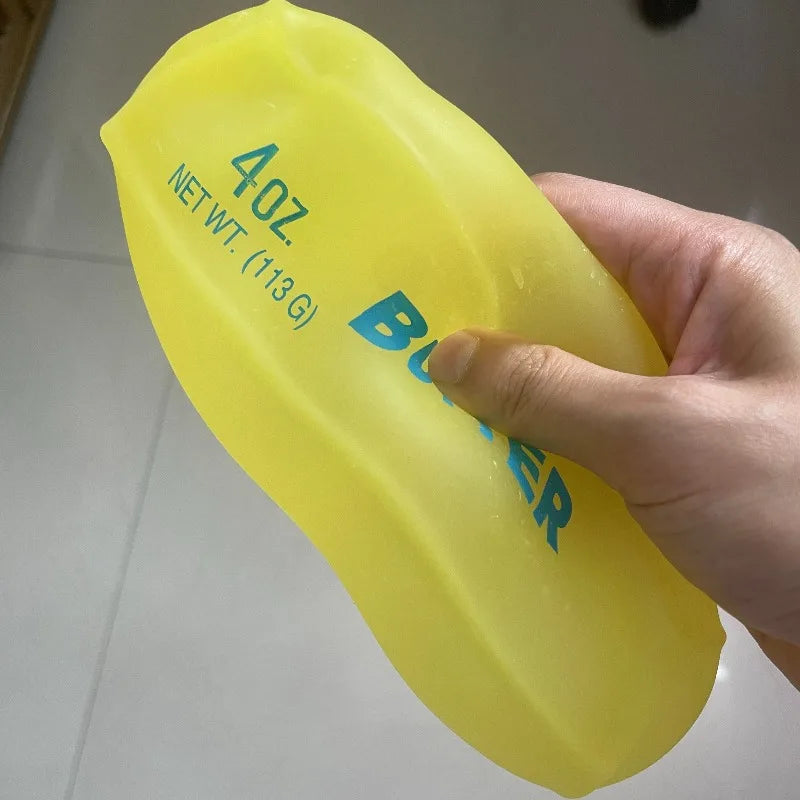 Moldable Butter Stick Squishy Toy Vaseline Filled Stress Relief Butter Cheese Bar Squeeze Fidget Toy Decompression Vent Toy