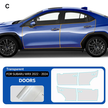 9Mil For Subaru WRX 2022-2024 PPF TPU Pre-cut Paint Protection Film Anti-Scratch Invisible Clear Resistant Car Wrap Film