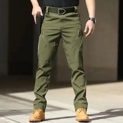 Autumn Tactical Pants Men Casual Work Cargo Trousers Waterproof Multi-pocket Wear-Resistant Outdoor Training Camouflage Trousers