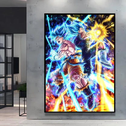 Canvas Posters Dragon Ball Goku Picture Children Gifts Home Decoration Waterproof Comics Pictures High Quality Wall Art Classic