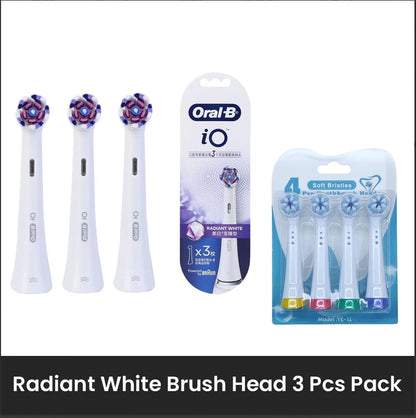 Oral B IO Series Replacement Brush Heads for Oral-B IO 2/3/5/7/8/9 Electric Toothbrushe Gentle Care Ultimate Clean Radiant White