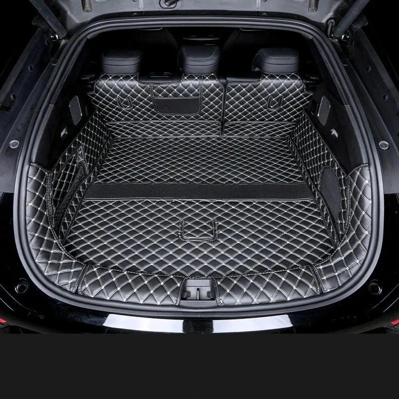 Car Boot Mat Rear Trunk Liner Cargo Leather FloorCarpet Tray Protector AccessoriesMats For BYD Sealion 7 SeaLion 07 EV 2025 2024
