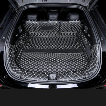 Car Boot Mat Rear Trunk Liner Cargo Leather FloorCarpet Tray Protector AccessoriesMats For BYD Sealion 7 SeaLion 07 EV 2025 2024