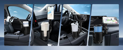 Magnetic Cup Holder Phone Mount, Compatible with MagSafe, 4.1" Base Adjustable Height Car Cup Holder Secure Fit for Car or SUV