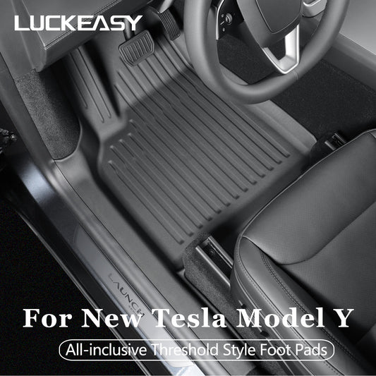 for Tesla Model Y Juniper/Launch 2025 Car Floor Mats All-inclusive Threshold Style Foot Pads Protective Pad Interior Accessories