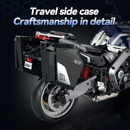 2461Pcs Technical 1:5 Motorcycle Tracer 9GT+ Building Blocks Bricks Model Assemble Toys Desktop Ornament Children's Holiday Gift
