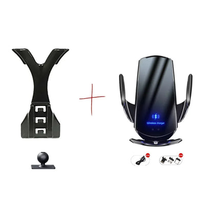 For Mercedes Benz CLA 200 2013-2019 Car Phone Holder 360 Rotatable Silicone Non-Slip 15W Wireless Charging Cars Accessories