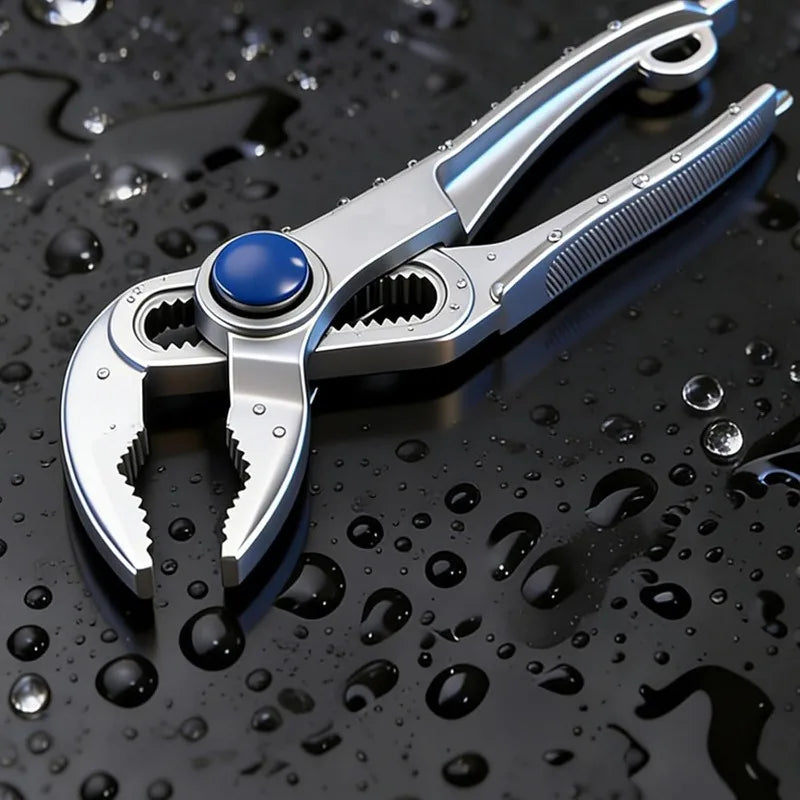 Durable Pipe Plier Wrench Mini Portable Multi-functional Water Pipe Clamp Adjustable Tool For Narrow Space Plumbing & Repairs