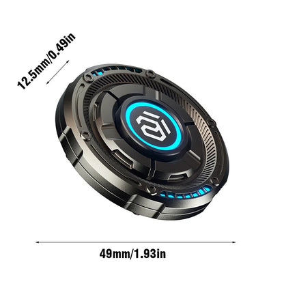 Fingertip Spinner EDC Metal Card-Pushing Decompression Toy Relieve Anxiety Push-And-Slide Toy Magnetic ADHD Tool Toys