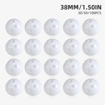 30/50/100pcs Plastic Rattle Bell Balls Squeaker Pet Baby Toys Diy Rattle Beads Noise Maker Repair Fix Dog Plush Doll Accessories