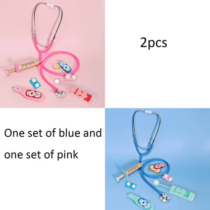 Children's wooden house simulation medicine box doctor set nurse boy girl baby role-playing toy