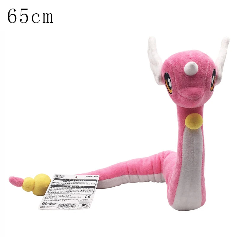 Pokemon Mega Dragonite Holding Dratini Sleeping Vaporeon Flareon Initial Pikachu Peluche Riding Gyarados Lapras Plush Doll