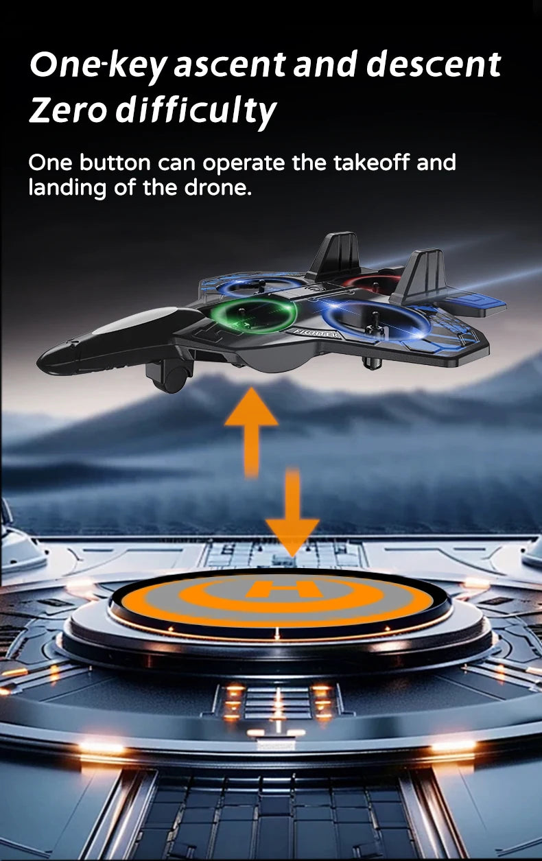 L101 RC Foam Airplane 2.4G RC Fighter Stunt Tumbling Helicopter with LED Colored Lights Airplane Model Toy