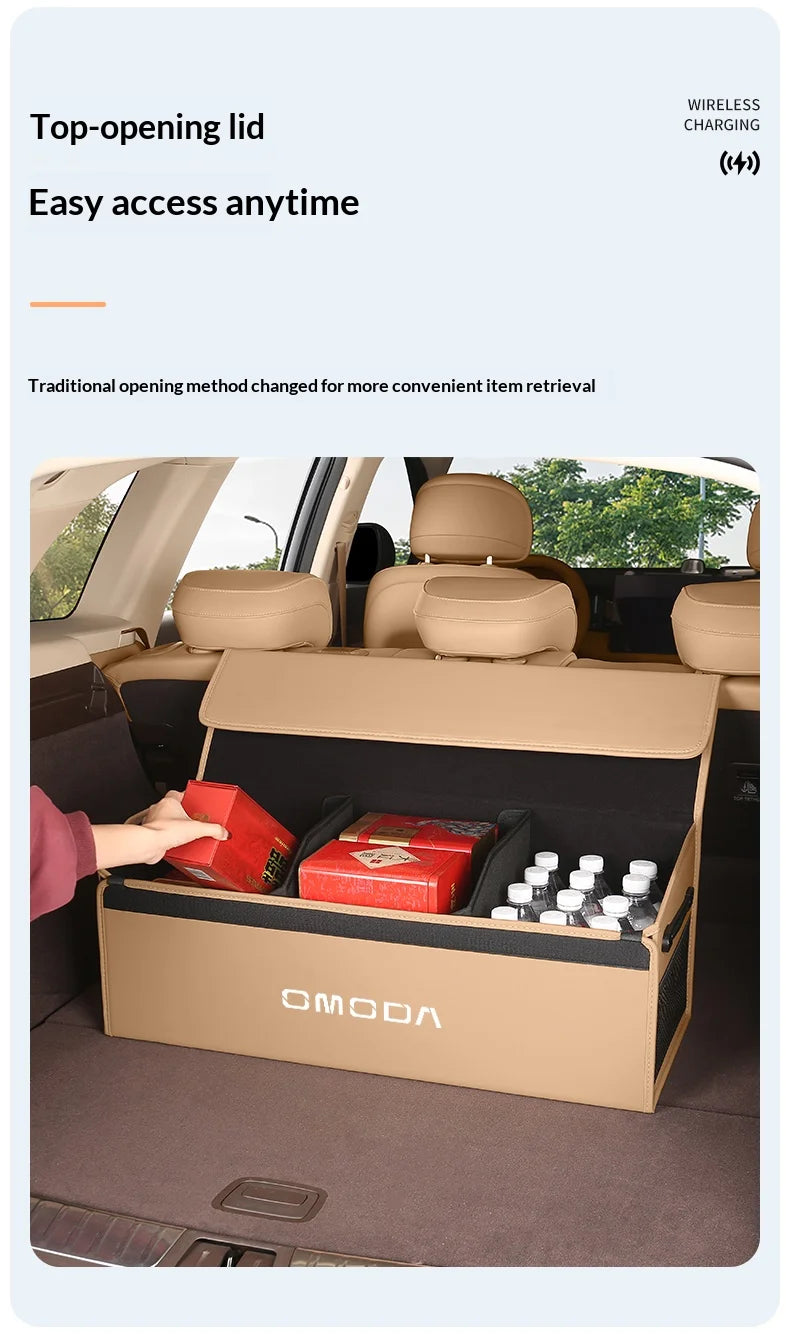 Suitable for Omoda s5 fx 9 EV PHEV C5 E5 C9 7 8plus car trunk storage box folding storage box large capacity storage box
