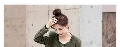 Fashionable Corduroy Set Women's Autumn Winter New Style Elegant Lady Fragrance Wind Coat Wide Leg Pants Two Piece Suit
