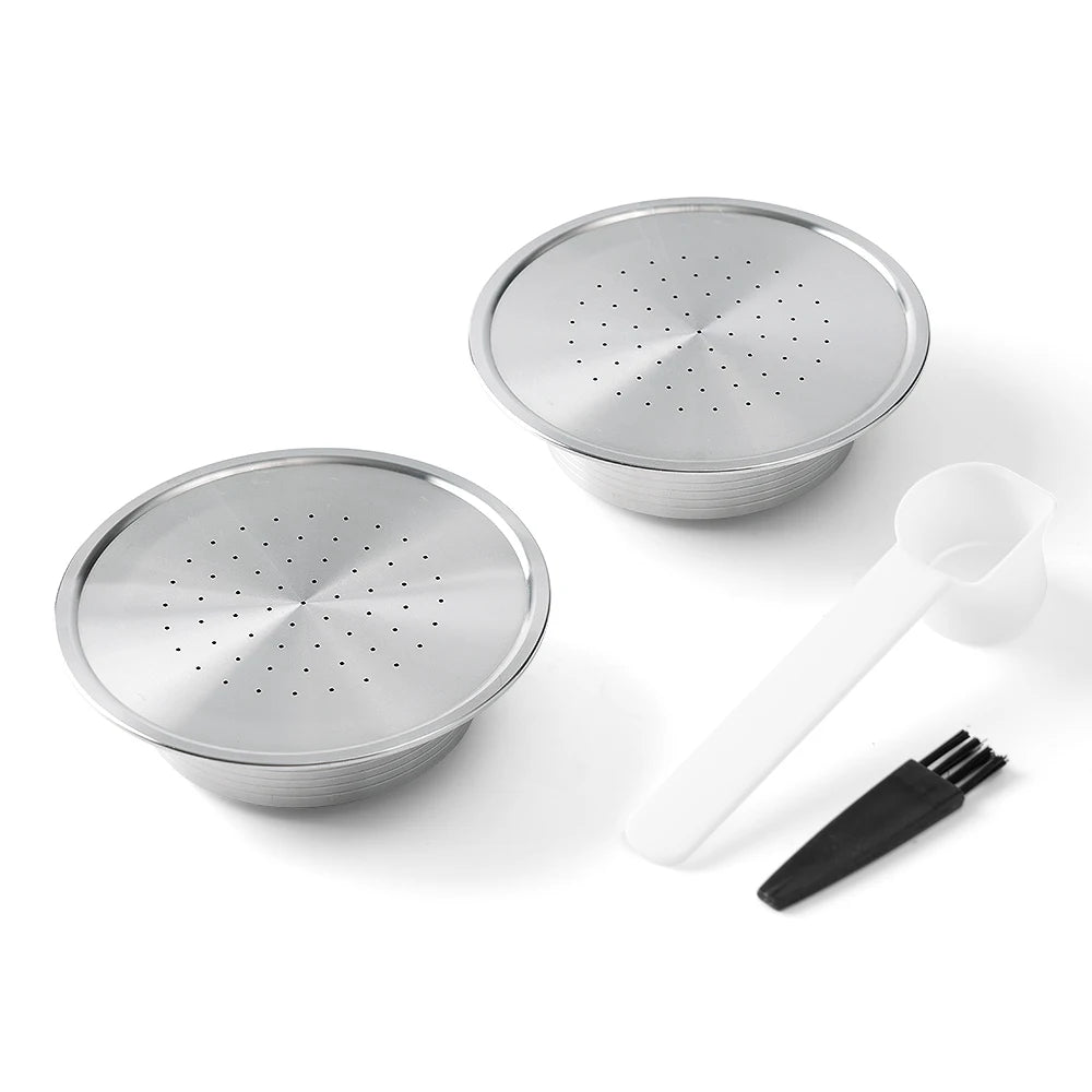 Reusable Coffee Capsule Pods for Senseo HD7801 Rich Crema Refillable Filters Cup Stainless Steel Metal Coffee Accessories