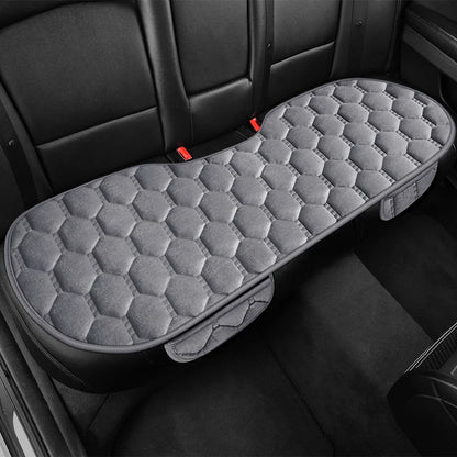 Winter Warm and Thick Velvet Car Seat Cushion Four Seasons Universal Single Seat Small Three piece Plush Warm Five Seat Anti sli