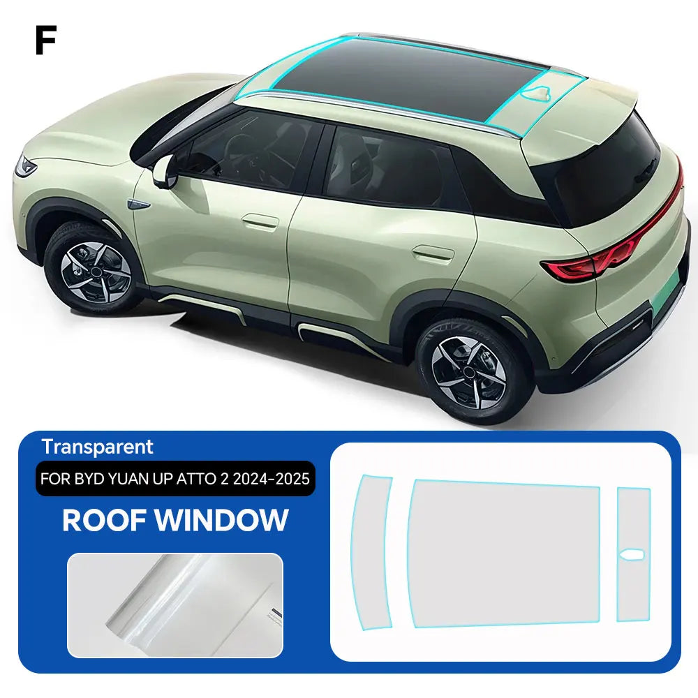 Paint Protection Film Clear Vinyl Gloss Self Healing Wrap Precut Full Car Anti-Scratch UV Protection For BYD Yuan UP ATTO 2 2024