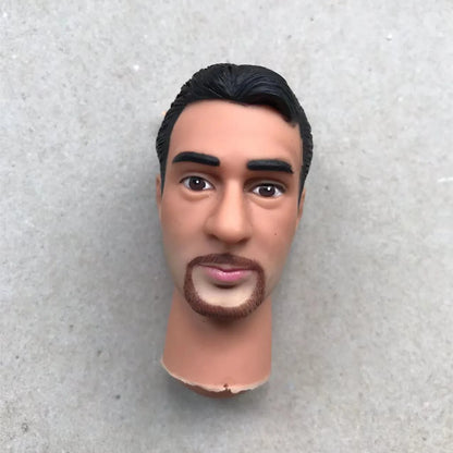 Male Doll Heads Quality Makeup Doll Figure Collection Doll Parts Famous Men Stars Rare Face Doll Heads DIY Toy Accessories