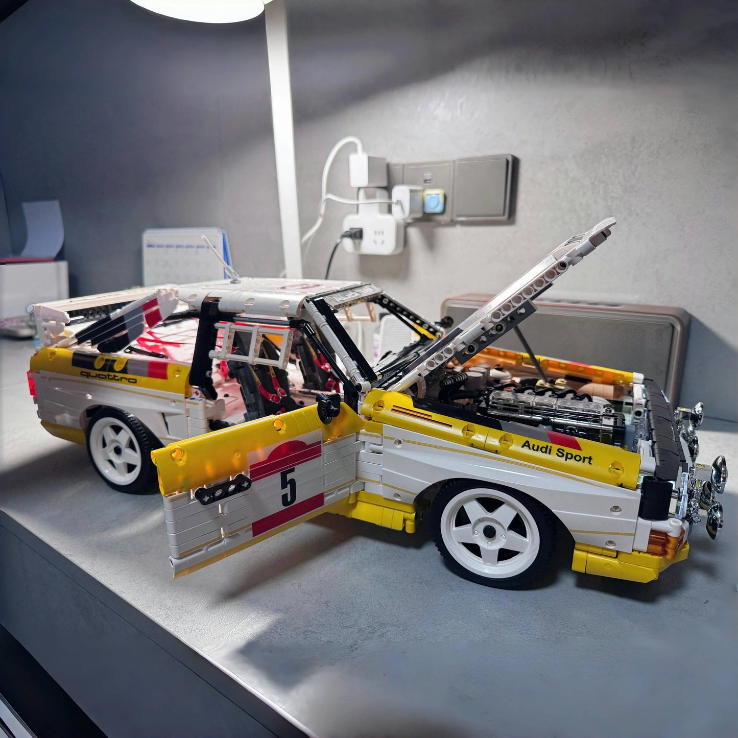3887PCS Technical MOC 1:8 Racing Sport Retro Rally Car Building Blocks Classic Sportscar Model DIY Toys for Kid Adult Boys Gift