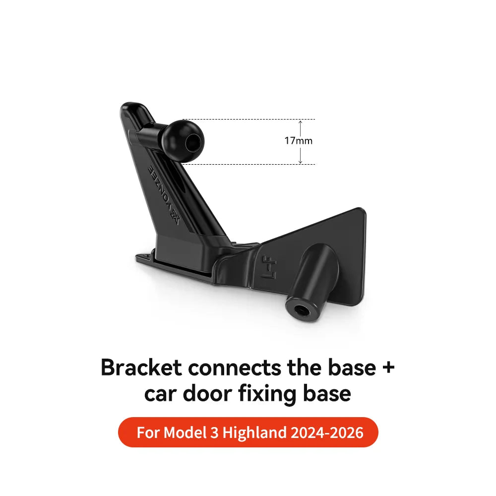 YZ For Tesla Model 3 Y Highland Juniper Door Handle Magnetic Car Phone Holder 360 Degree Rotation Metal Car Mount for All Phones