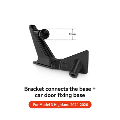 YZ For Tesla Model 3 Y Highland Juniper Door Handle Magnetic Car Phone Holder 360 Degree Rotation Metal Car Mount for All Phones
