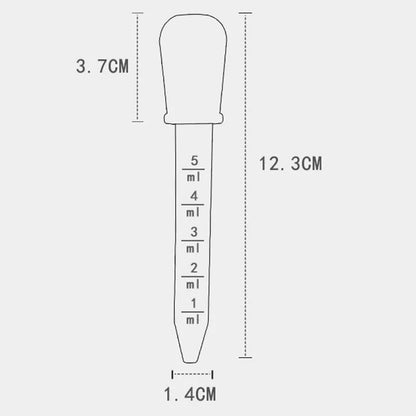 1-30Pcs Small Plastic Graduated Dropper Liquid Eye Ear Pipette Drawing Paint Tools Lab Experiment Toys For Children Kids Gift