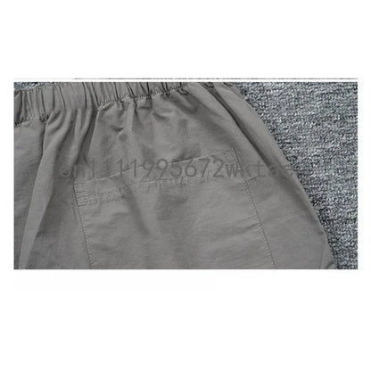 FW21 Classic Men's Nylon Shorts Fashion Design 3M Reflective Letter Shorts High Street Loose Lightweight Beach Five-point Pants