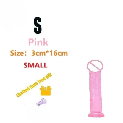 Dildos Sex Toys Dick Cheap Soft Female Vagina Clitoris Anal Masturbators Penis with Suction Cup 5 Colors Consolador Dildo Gode