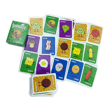 Slapburger Card Game - Fast-Paced Family Party Games Game Night & Friends - Easy to Play Card Game 2-6 Players