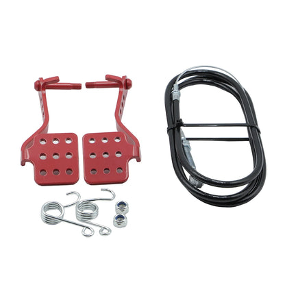 Go Kart Brake & Throttle Pedal Kit with Throttle Cable Spring Fit Predator 196cc 212cc 5.5HP 6.5HP Road Rocket Azusa Fun Kart