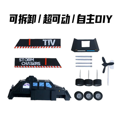 3D Printed Toy High Tech Storm Chaser, Movable And Lifting TIV2 Storm Interceptor Chaser Figure Model Collection Creative Gifts