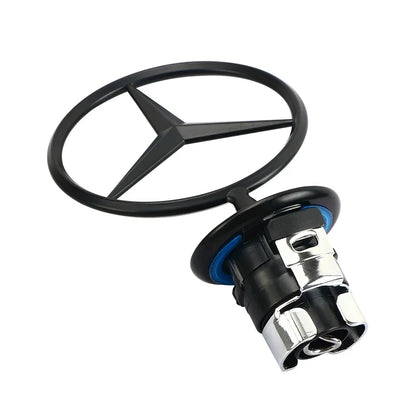 Car Bonnet Label Badge 3D Star Zinc Alloy Car Front Hood Emblem Mercedes Benz  W203 W204 W205 W206 W212 W213 W222 W223 E300 WWWA