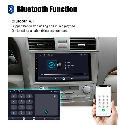 9" Android 14 Car Radio Multimedia Video Player 2 Din For Toyota Camry 2006 2007 2008 2009 2010 2011 GPS Navi Head Unit Carplay