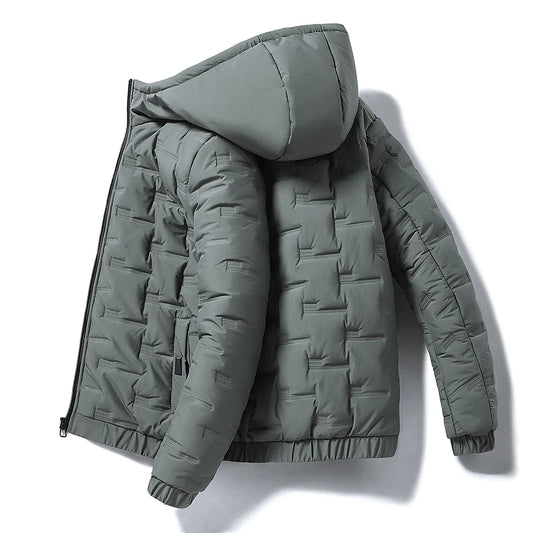 2025 New Winter New Cotton Jacket Men's Baseball Collar Mesh Pressed Lightweight Cotton Jacket Vintage Flight Casual Long Sleeve