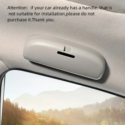 Car-Mounted Glasses Case, Original Car Model Without Handle, Modified for Universal Multifunctional In-Car Storage, Non-Damaging Installation, Car Glasses Case